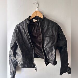 Leather Bomber Jacket